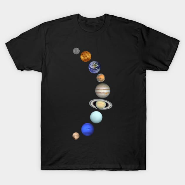 Planets of the Solar System T-Shirt by vladocar